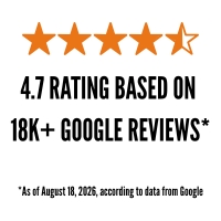 4.7 Google Rating - 18K+ Google Reviews